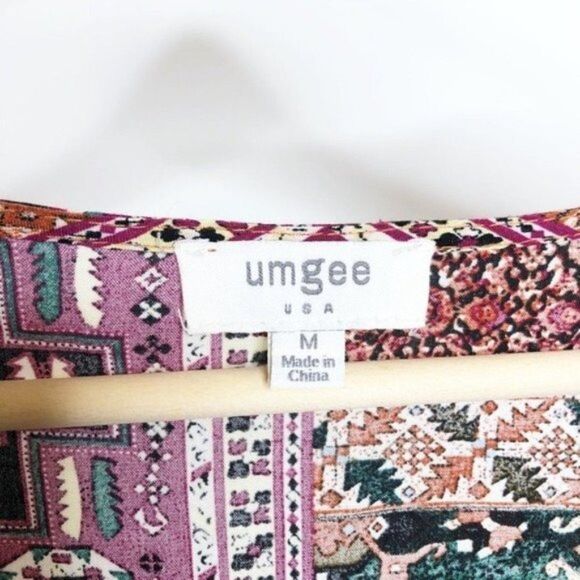 UMGEE Boho Pom Pom Printed Dress - Picture 5 of 9